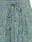 Korte Broek Iris Blauw detail