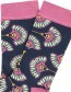 Sokken Orientaal Muster Red Violet detail