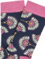 Sokken Orientaal Muster Red Violet detail