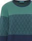Trui Patron Knitted Deep Navy detail