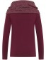 Longsleeve Grote Kraag Petals Wine Red detail