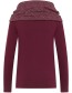 Longsleeve Grote Kraag Petals Wine Red detail