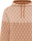 Trui Kraag Caramel detail