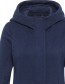 Jas Kort Fleece Deep Navy detail
