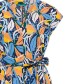 Lange Jurk Paradise Blauw detail