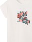 T&#8209;shirt Flower Frame Wit detail
