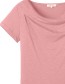 T&#8209;shirt Esther Watervalhals Violett detail