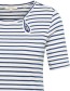 T‑shirt Lillyy Stripes Navy detail