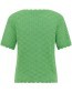 Trui Korte Mouw Emmaa Peppermint Green detail