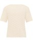 Trui Korte Mouw Emmaa White detail