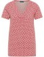 T&#8209;shirt met V&#8209;hals Waves Red