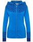 Vest Rits Jaquard Blue Paisley