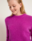 Trui Alpaca Jacquarddetail Plum