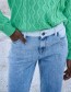 Jeans High Waist Pzgaby Bleached Blue Denim