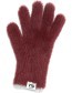 Handschoenen Gerecycled Fluffy Bordeaux detail