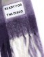 Sjaal Maxi Gerecycled  Ready For The Disco Purple detail