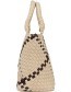 Tas Amelia Chill Vibes Beige Dark Brown detail