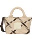 Tas Amelia Chill Vibes Beige Dark Brown detail