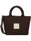 Tas Sylvia Chill Vibes Dark Brown detail
