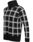 Trui Merino Sato Black White detail