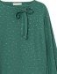 Blouse Bow Ho Girl Sticks Green detail