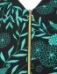 Jas Best Friends College Japanese Flowers Green detail