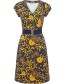 Jurk Vintage Moments Japanese Flowers Blue