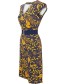 Jurk Vintage Moments Japanese Flowers Blue detail