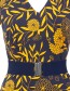 Jurk Vintage Moments Japanese Flowers Blue detail