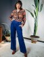 Blouse Bound Splendid Wavy Blue
