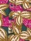 Blouse Flower Fancy Sleeve Pine Woodcut detail
