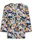 Blouse V Neck Kaleidoscope Navy detail