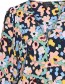Blouse V Neck Kaleidoscope Navy detail
