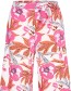 Pantalon Wijd Peony White Pink detail