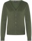 Cardigan V Neck Bamboe Dark Green