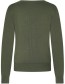 Cardigan V Neck Bamboe Dark Green detail