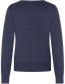 Cardigan V Neck Bamboe Navy detail