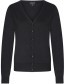 Cardigan V Neck Bamboe Zwart