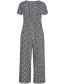 Jumpsuit Butterfly Zwart Paars