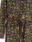 Jurk Belt Fauna Mustard detail