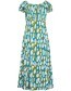 Jurk Cap Sleeve Brush Seafoam detail