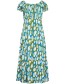 Jurk Cap Sleeve Brush Seafoam detail