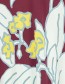 Jurk Chantal Edelweiss Bordeaux detail