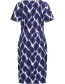 Jurk Pockets Drops Royal Blue detail