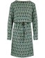 Jurk Ethnic  Ribbon Jade