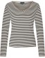 Longsleeve V&#8209;Neck Two Tone Black