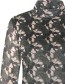 Longsleeve Mesh High Neck Blooming Rose Quartz Green detail