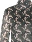 Longsleeve Mesh High Neck Blooming Rose Quartz Green detail