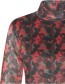 Longsleeve Mesh High Neck Blooming Rose Quartz Green detail