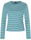 Longsleeve V&#8209;Neck Two Tone Petrol